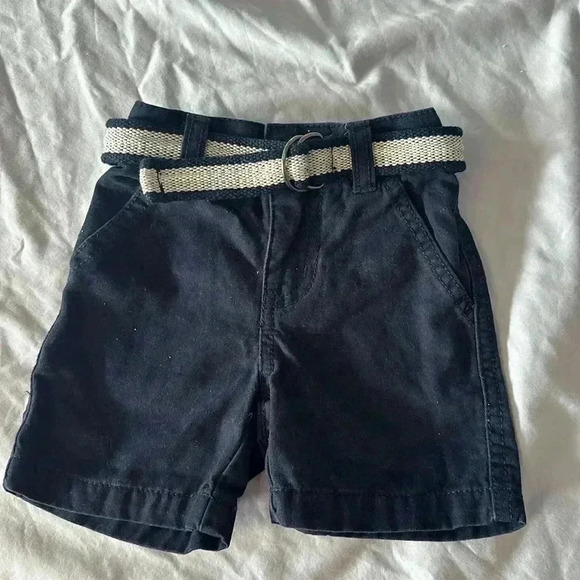 Gymboree - navy dress shorts. Size 3-6  months - Picture 1 of 4